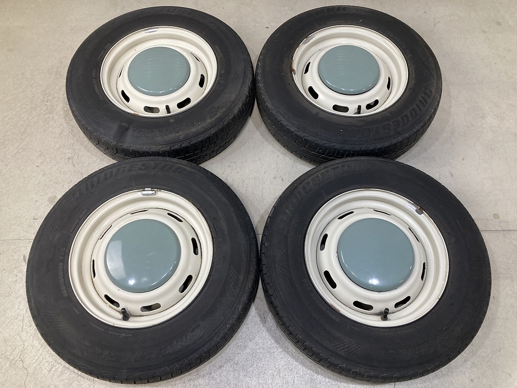 全国無料，SALE 日産 PK10 パオ 純正 スチールホイール センターキャップ付 12インチ 4.5J +36 PCD100 4H 155/80R12 4本セット YK1018(純正品)｜売買されたオークション情報、yahooの商品情報をアーカイブ公開 - オークフ 4穴
