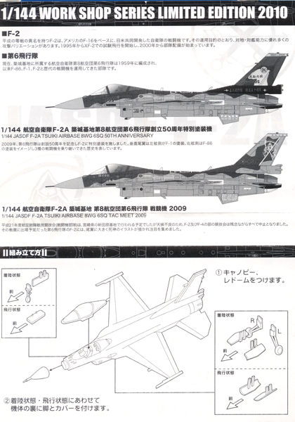 WF2010(冬)限定 F-2A 535号機 第8航空団 第6飛行隊 50周年特別塗装機 1