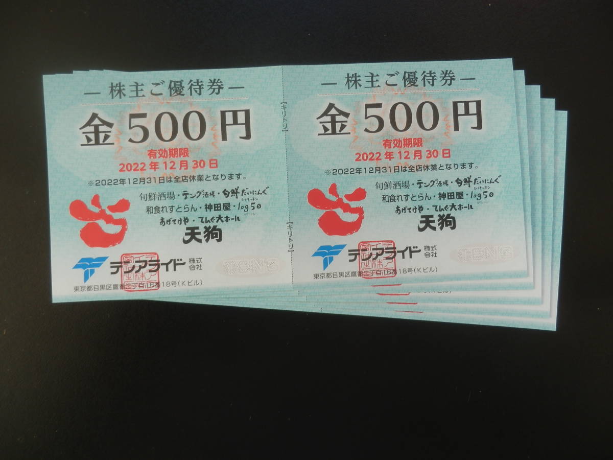 テンアライド株主優待券 500円券×10枚 - メルカリ テンアライド テン 