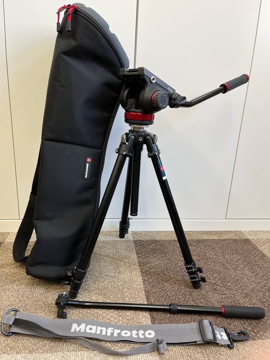 833 Manfrotto/マンフロット 190B/GA30 三脚 一脚 雲台付き 品