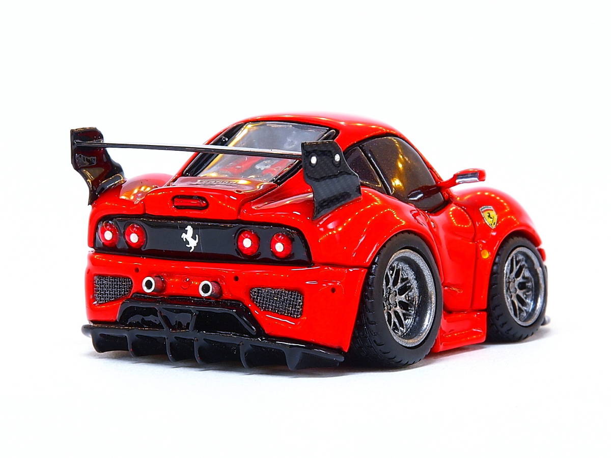 ○フェラーリ575GTC ロッソコルサ ☆mini1000Q自作チョロQカスタム完成 