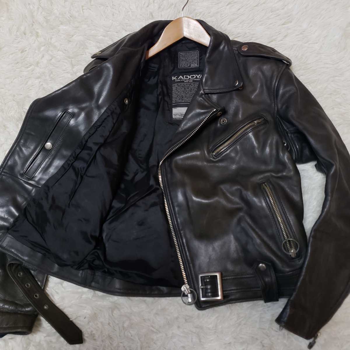 KADOYA【超希少サイズ XL】カドヤ ライダースジャケット レザー 