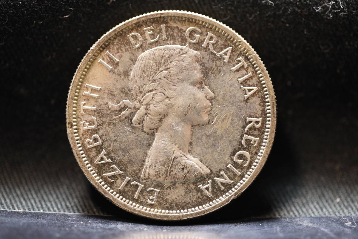 B2532）古銭 カナダ エリザベス2世 1ドル銀貨 ブリティッシュ