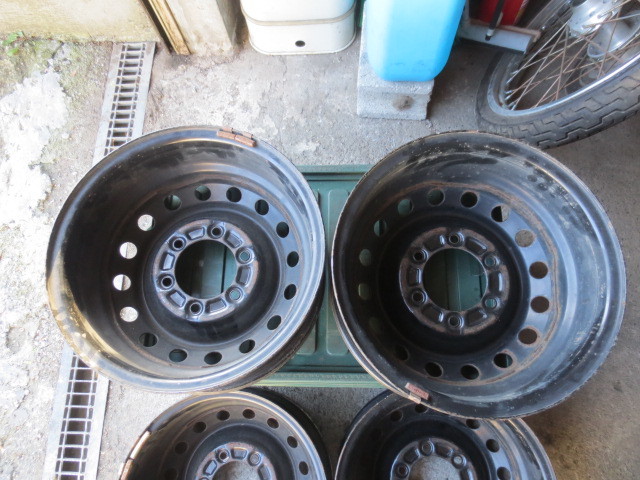 3948◇200系ハイエース純正15インチ 鉄ホイール 4本セット ハイエース