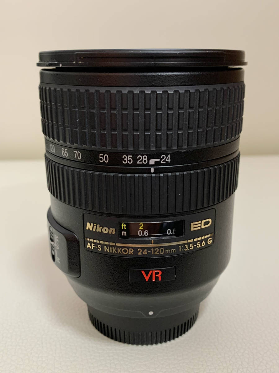 完動美品 ニコン NIKON AF-S NIKKOR 24-120mm F3.5-5.6 G ED VR フード、フィルター、ソフトケース付き AF-S NIKKOR Nikon レンズ 完動 18-135mm