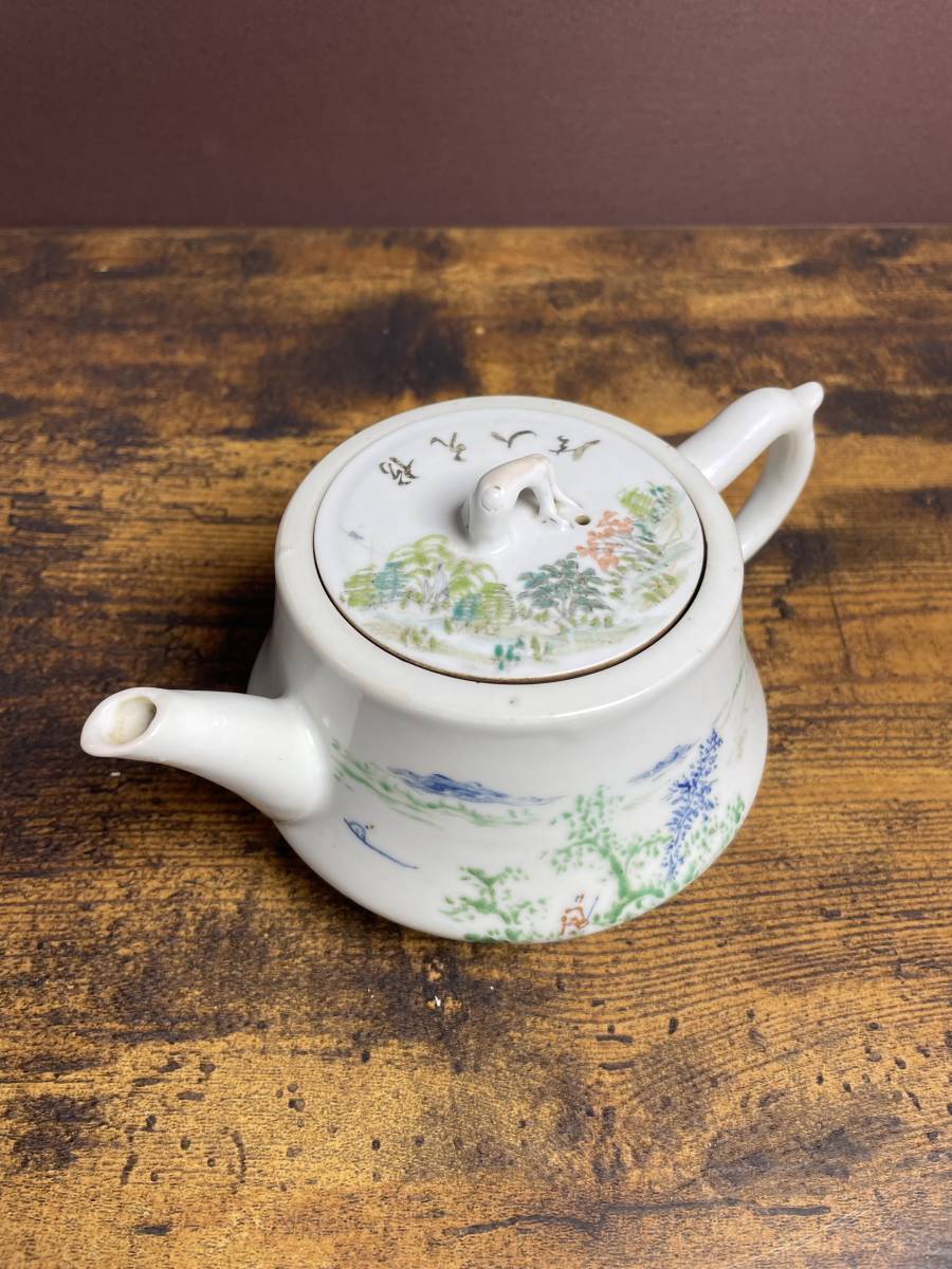 急須 唐物 煎茶道具 旧家蔵出 在銘 委托品 紫砂朱泥 時代物 朱