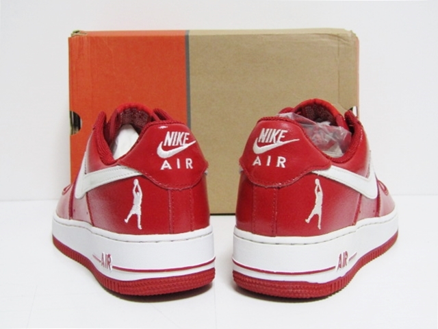 04年製 2004 VTG NIKE AIR FORCE 1 LOW SHEED VARSITY RED PATENT OG 
