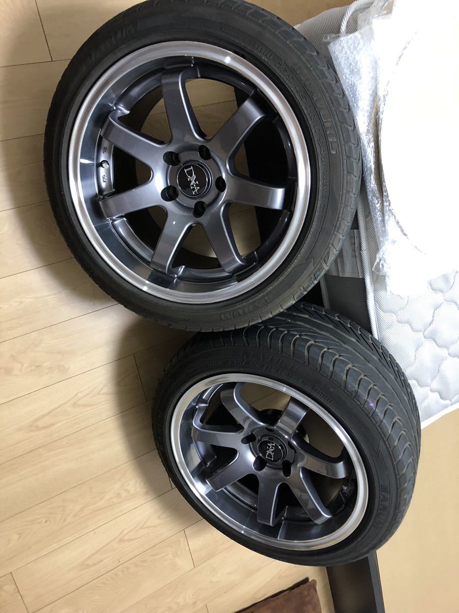 ORIGIN オリジン 17インチ +15 - 9.5J 2本 pcd114.3 5穴 9.5j