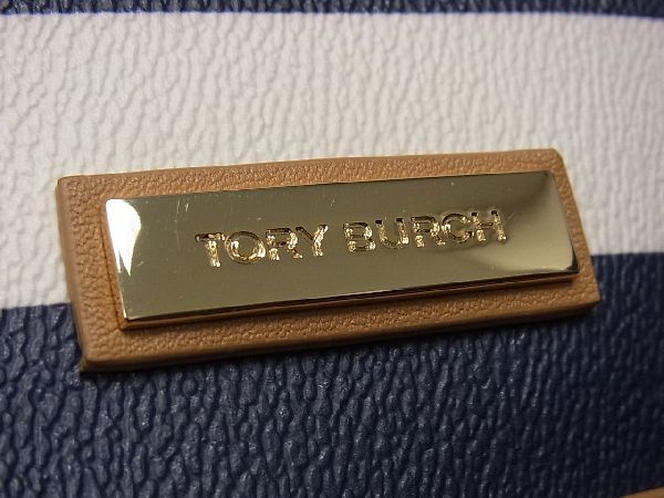 1円 □美品□ TORY BURCH トリーバーチ PVC ボーダー