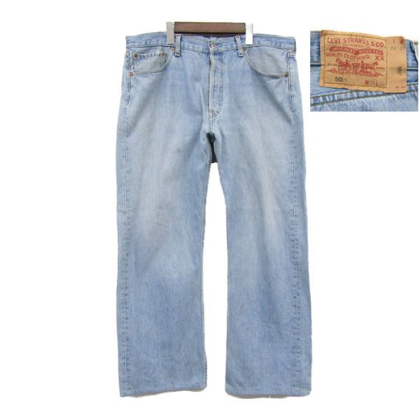 ビッグサイズ W38 L32 リーバイス Levi's 501 ストレート デニム パンツ ジーンズ 古着 2O2898