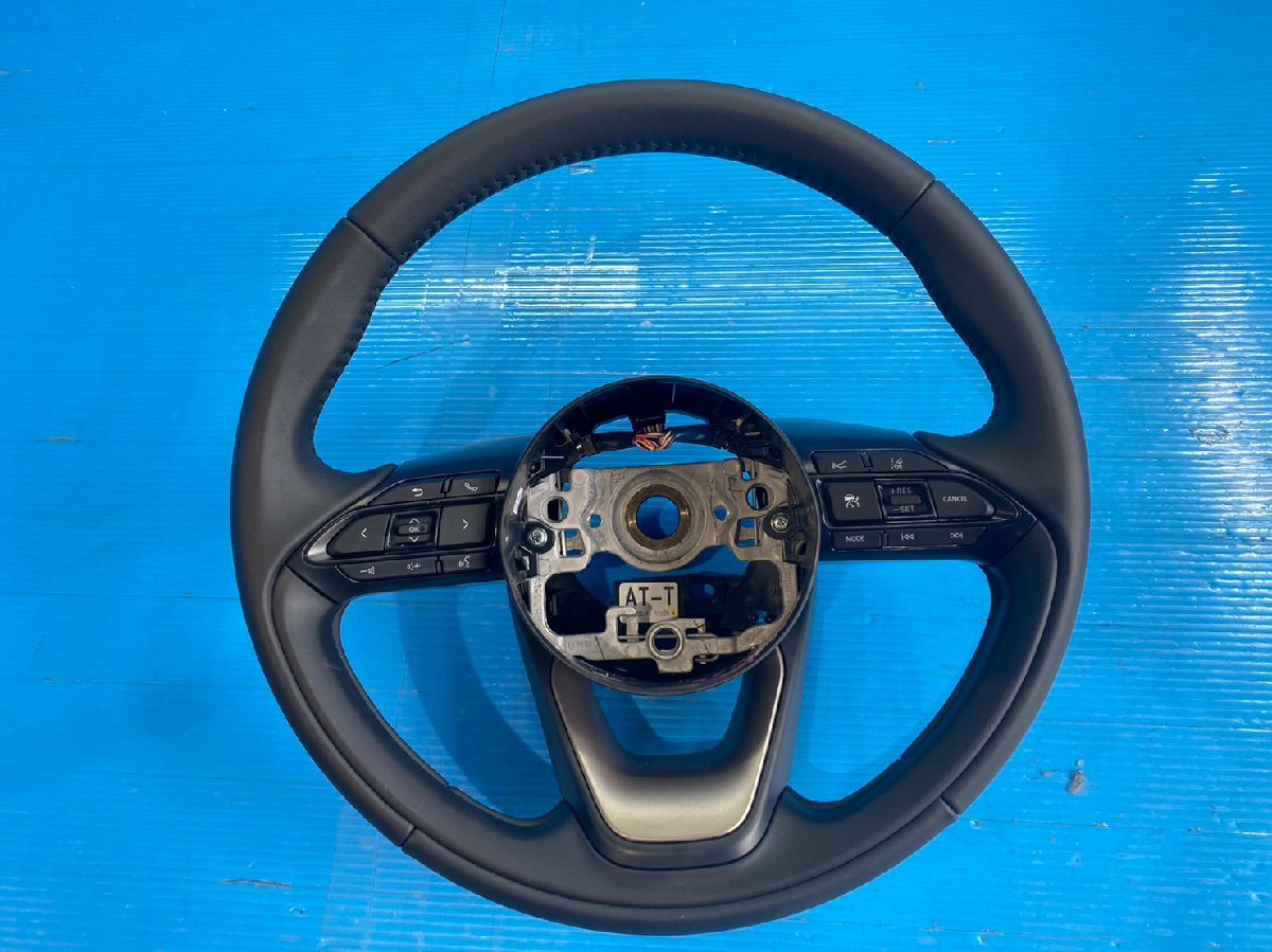トヨタ ヤリス MXPH10 ハンドル ステアリング ホーンパッド無 モジュール無 スイッチ付 黒レザー FC20 (A8-201 95192) ヤリス MXPH10 トヨタ 棚 Tricolore Online