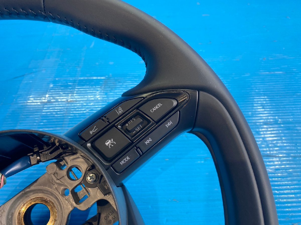 トヨタ ヤリス MXPH10 ハンドル ステアリング ホーンパッド無 モジュール無 スイッチ付 黒レザー FC20 (A8-201 95192) ヤリス MXPH10 トヨタ 棚 Tricolore Online