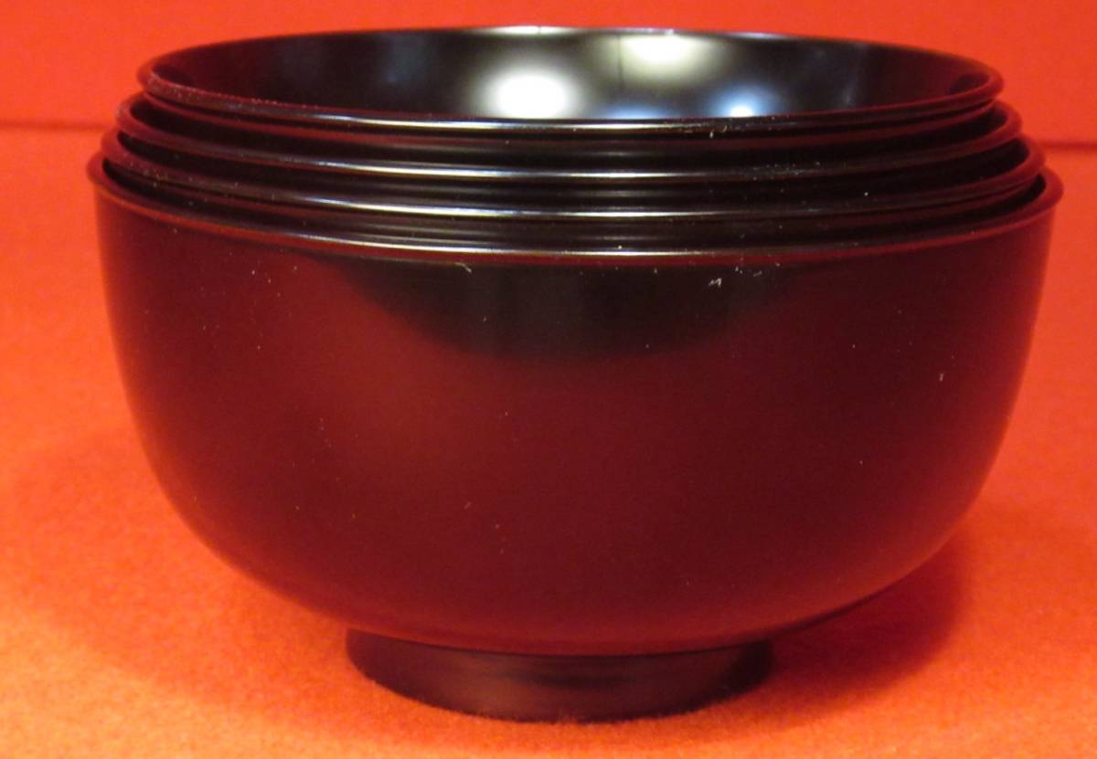100%新品，新品 茶道具『懐石道具 木製真塗小丸椀（四つ碗）』（定価17000