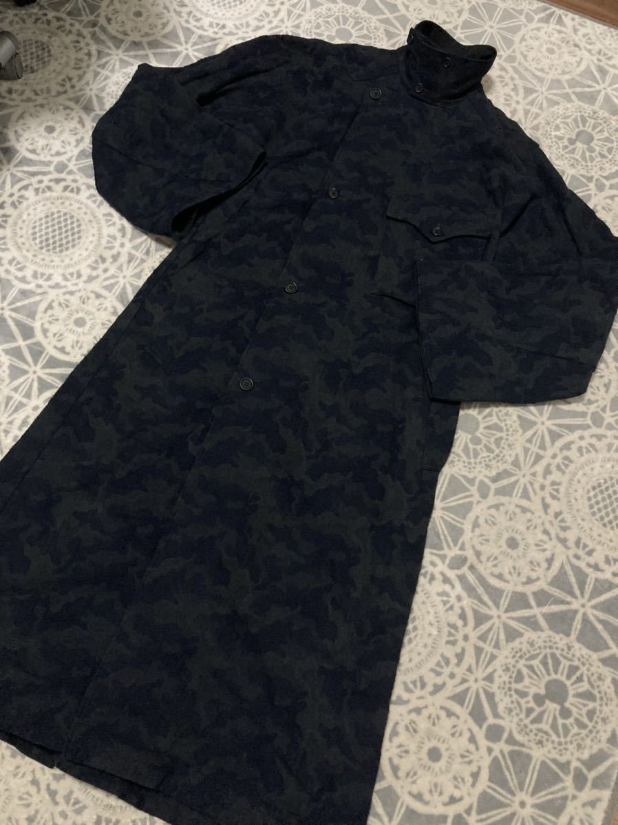 Yohjiyamamoto 17aw ロングコートsize2 斎藤工 yohji yamamoto ヨウジヤマモト 17AW 斎藤工着用 コート ご覧頂き