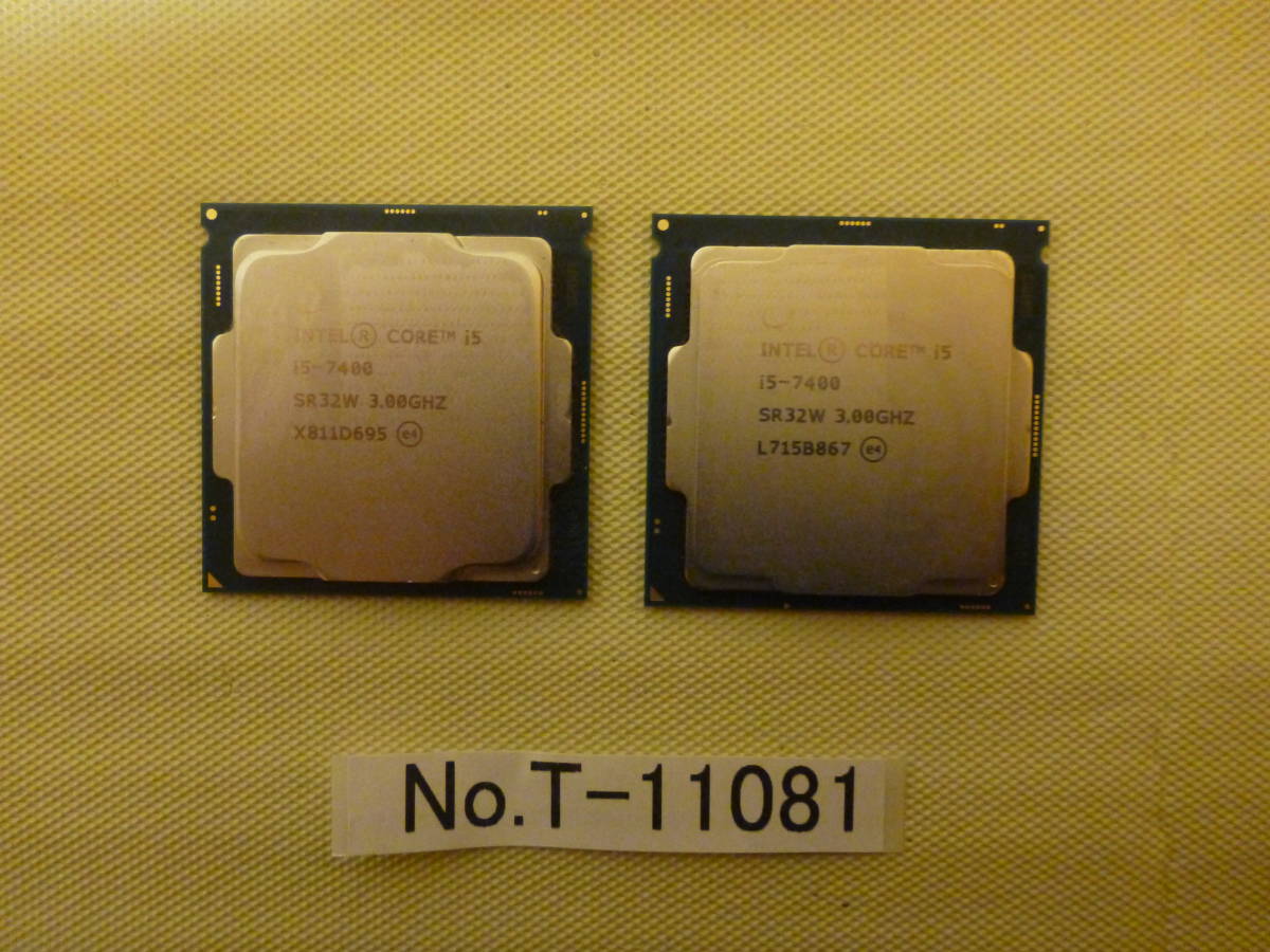 新品，大得価 管理番号 T-11081 / INTEL / CPU / Core i5-7400 / LGA1151 / 2個セット / BIOS起動確認済み / ゆうパケット発送 / ジャンク扱い(Core i5)｜売買されたオークション情報、yahooの商品情報をアーカイブ公開 - オー Core i5