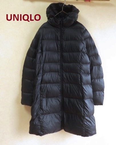新品，人気SALE UNIQLOユニクロフード付きウルトラライトダウンコートL黒 軽量(コート)｜売買されたオークション情報、yahooの商品情報をアーカイブ公開 - オークファン 女性用
