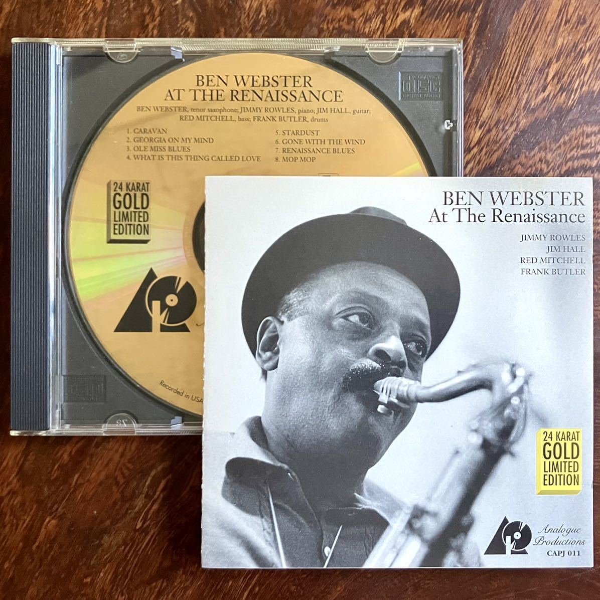 人気，爆買い ANALOGUE PRODUCTIONS 24K GOLD CD BEN WEBSTER AT THE RENAISSANCE ベン ウェブスター/アット ザ ルネッサンス ゴールドCD CAPJ 013(ジャズ一般)｜売買されたオークション情報、yahooの商品情報をアーカイブ公開 - ジャズ一般