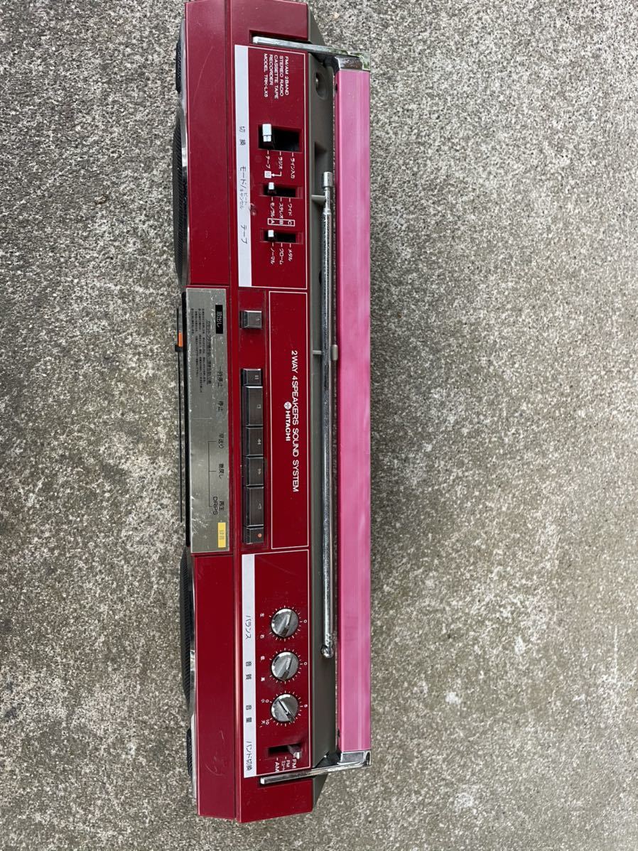 HITACHI 昭和レトロ ラジカセ TRK-LX5 TRK-LX5 HITACHI PERDISCO 一部
