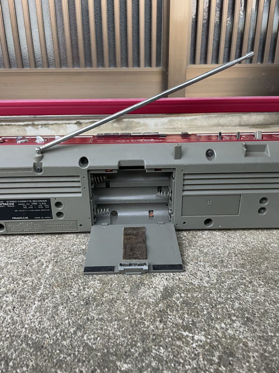HITACHI 昭和レトロ ラジカセ TRK-LX5 TRK-LX5 HITACHI PERDISCO 一部