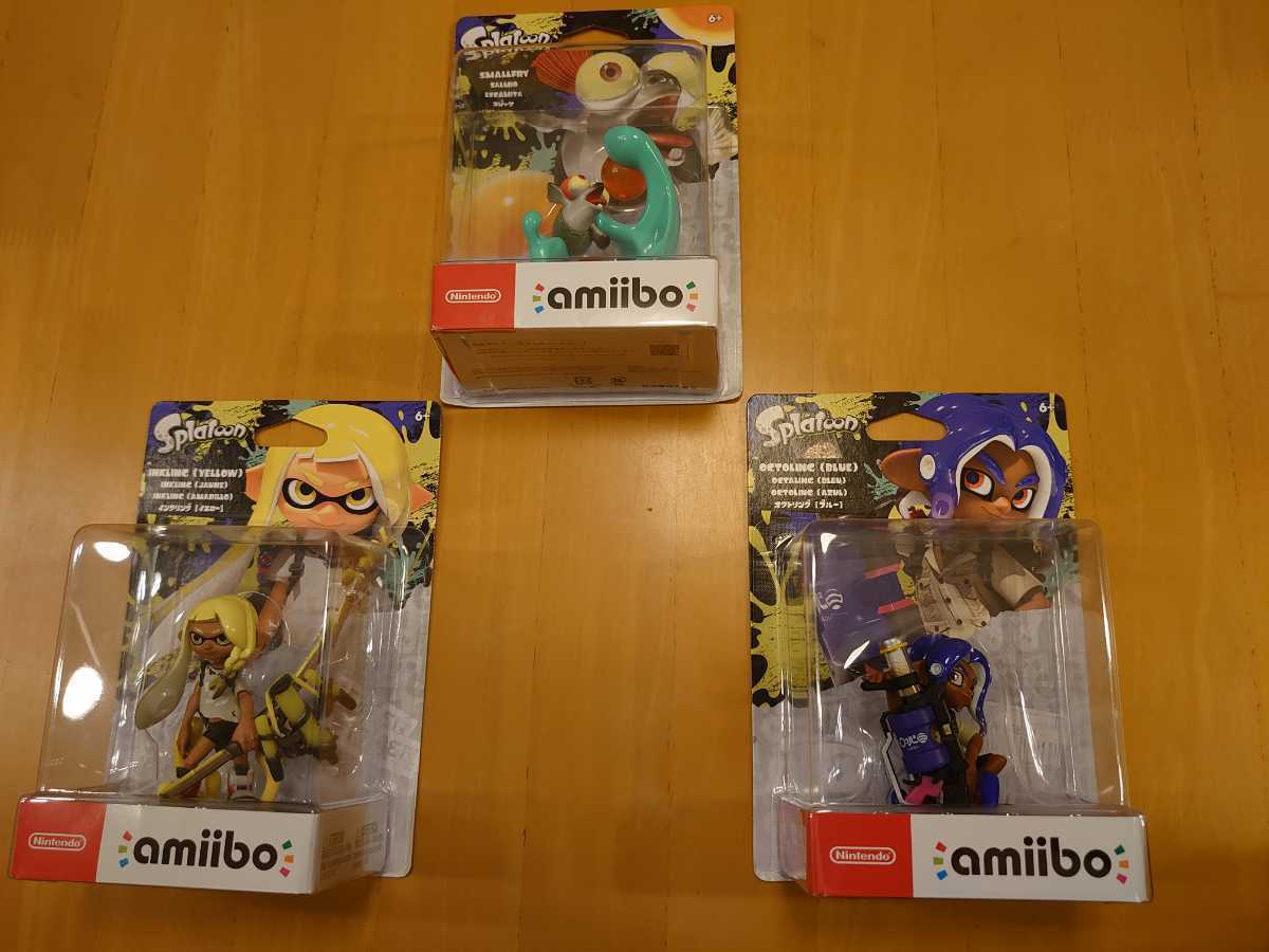 新品未開封 amiibo スプラトゥーン3 3点セット インクリング【イエロー
