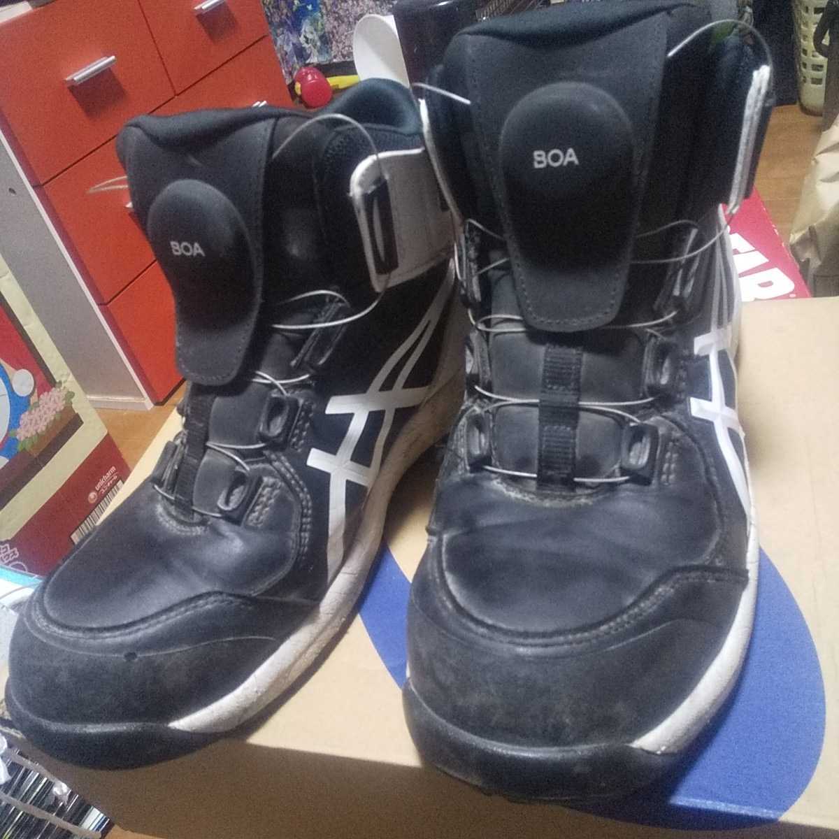 アシックス 安全靴 ウィンジョブ | 25.5 asics ホワイトブラックの通販 