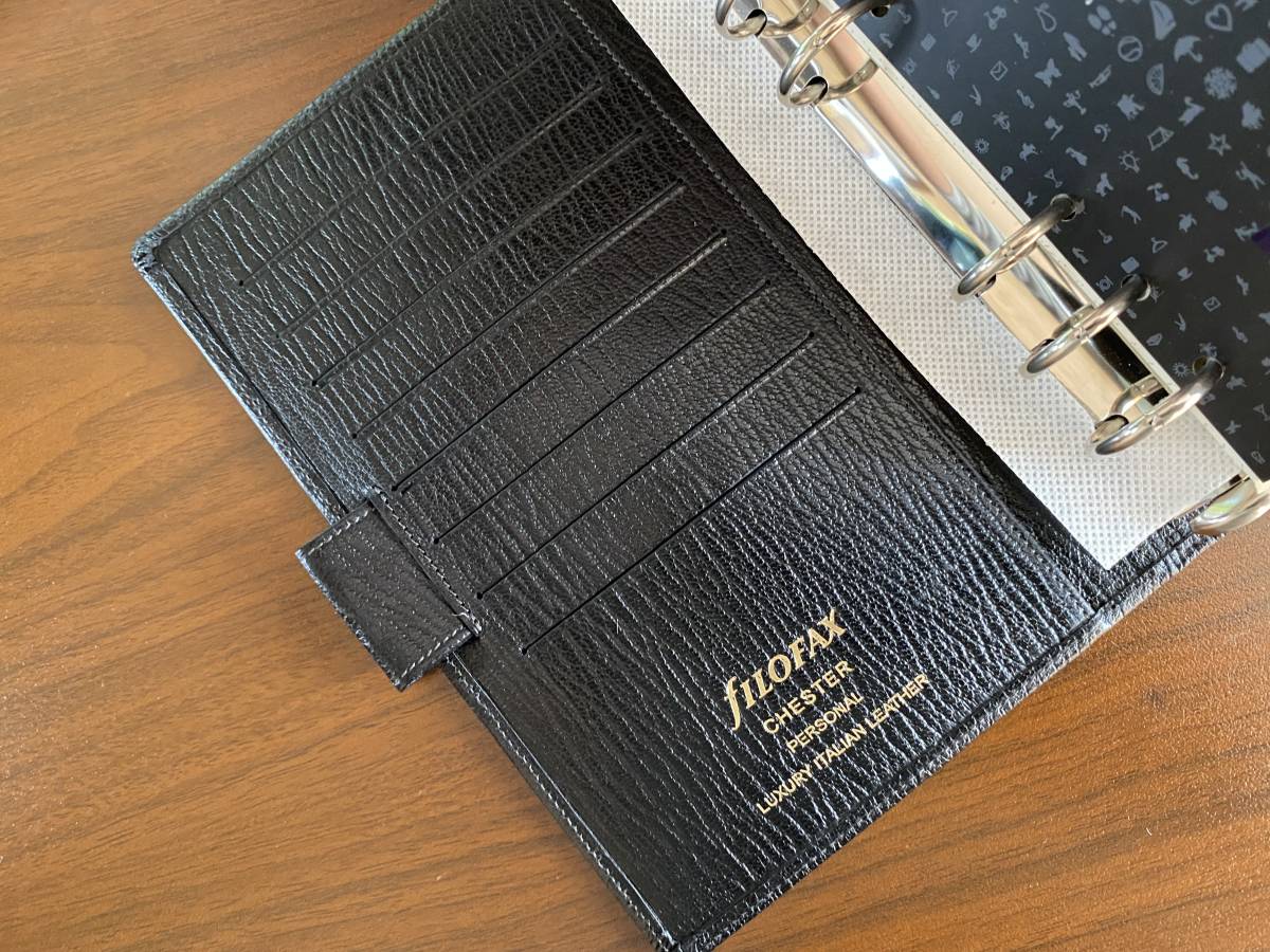 未使用】ファイロファックス filofax チェスター バイブル ブラック 