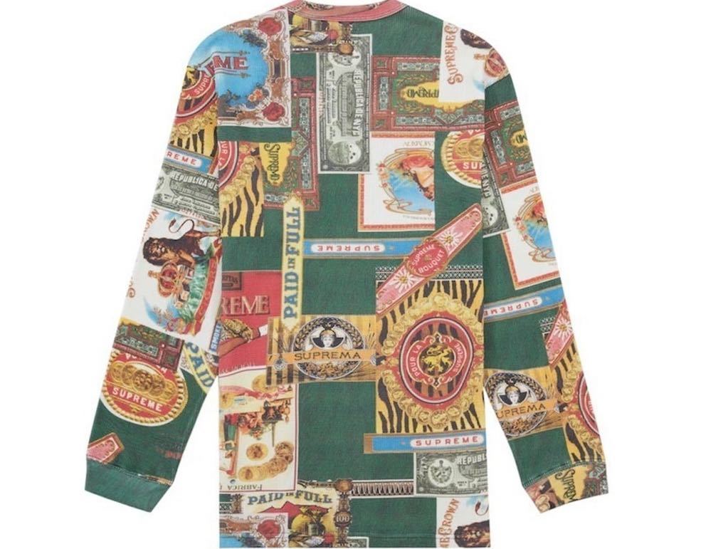 送料無料 L 緑 Supreme Republica Thermal Green シュプリーム 総柄 