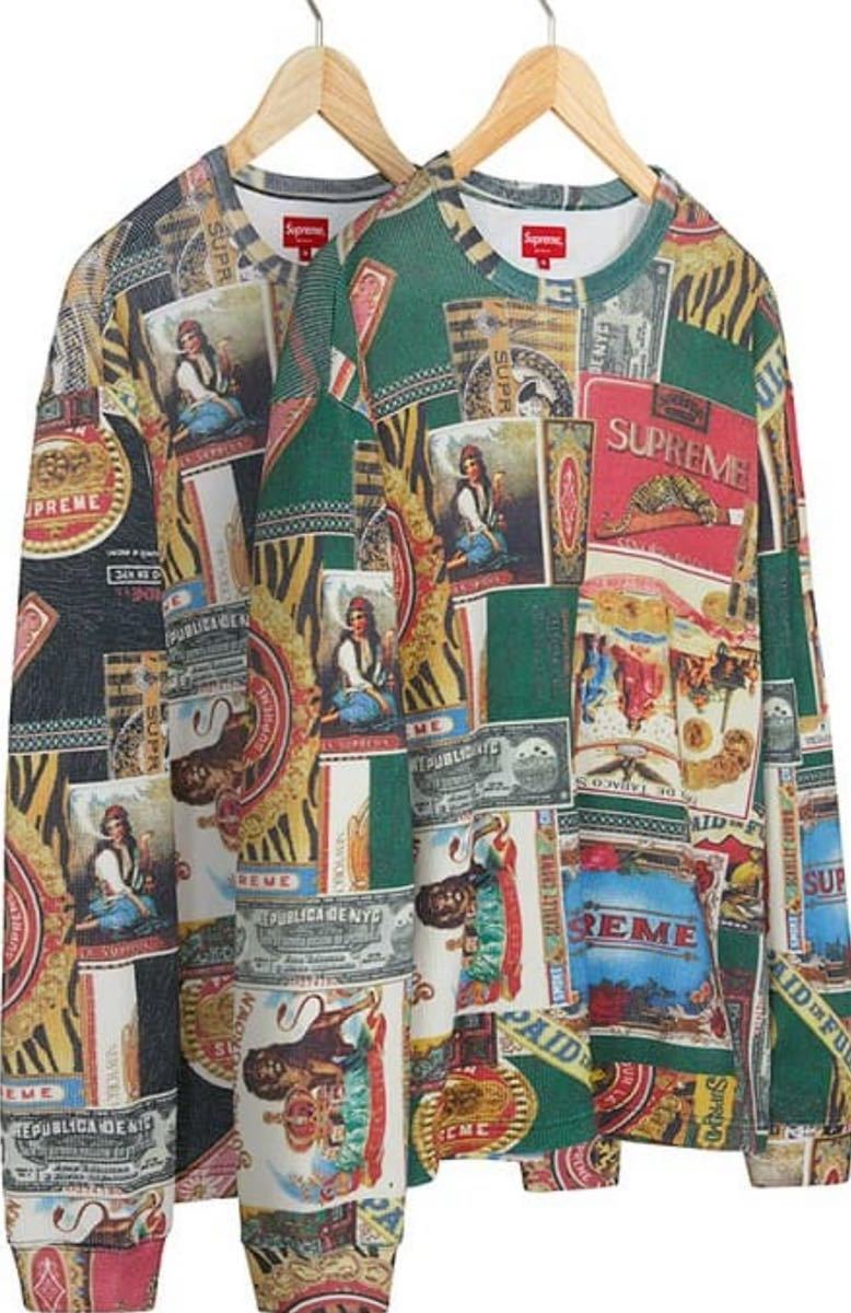 送料無料 L 緑 Supreme Republica Thermal Green シュプリーム 総柄