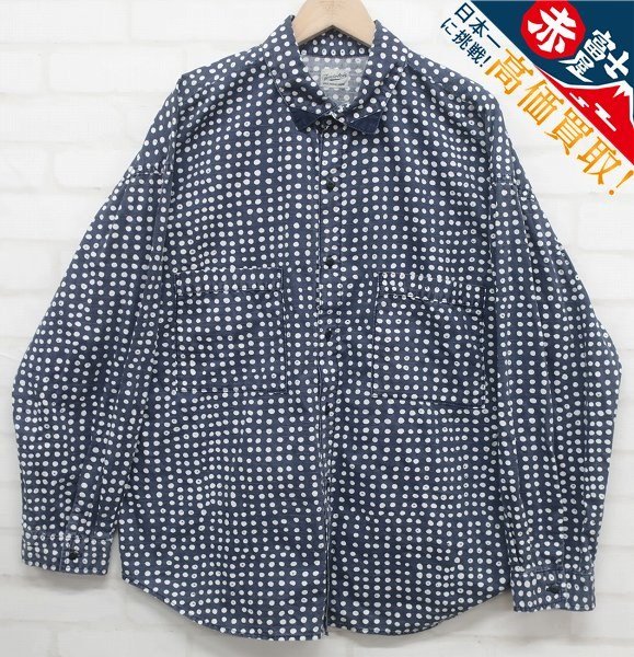 6T8812/TENDERLOIN 17AW T-COTTON SHT D テンダーロイン ドット シャツ