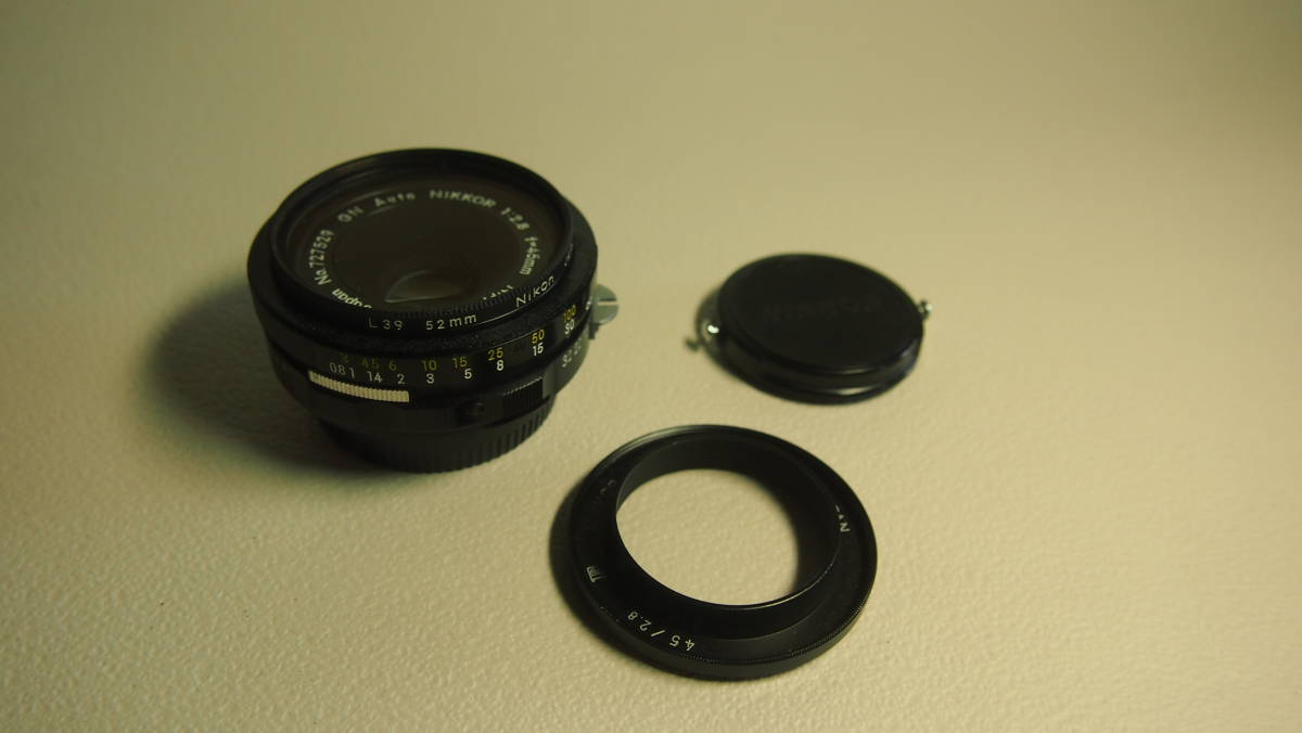 GN Auto NIKKOR 1:2.8 f=45mm ジャンク 45mm Auto GN No.710111 Been