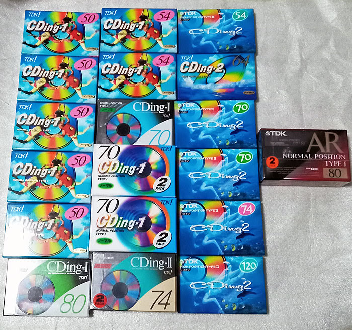 送料無料 未開封 TDK カセットテープ 23本 CDing&frasl;13本＋CDing2&frasl;8