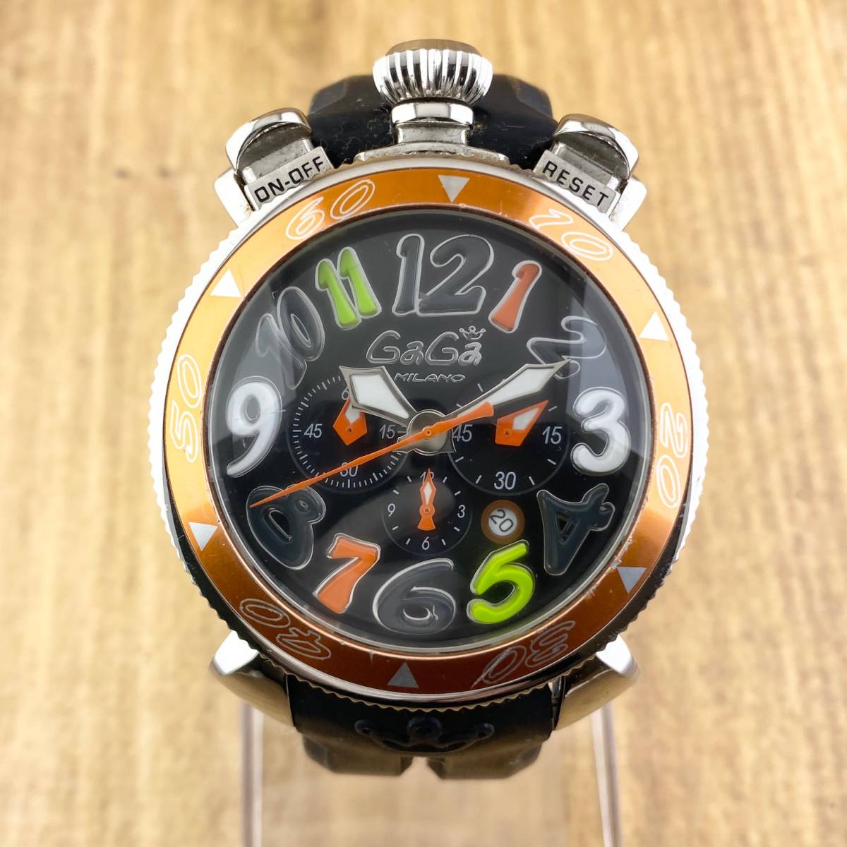 1円箱付】GaGaMILANO ガガミラノ 腕時計 メンズ クロノグラフ 