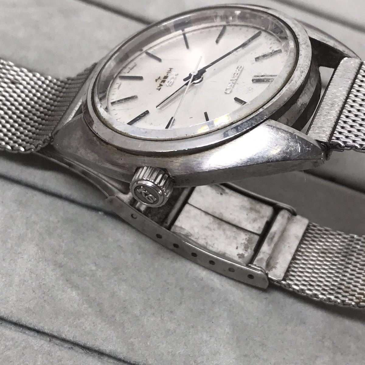 R*n様 14 K 585 印刻 時計　ジャンク品　部品取り ジャンク 裏蓋メダル欠品 SEIKO キングセイコー KSハイビート 45-7010
