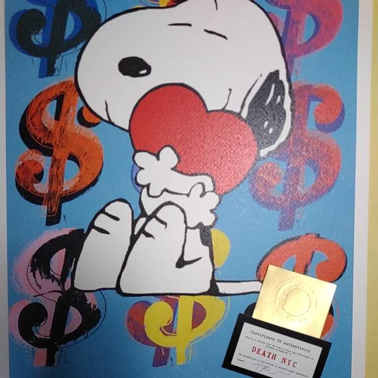 DEATH NYC 世界限定100枚 アートポスター スヌーピー SNOOPY アンディ