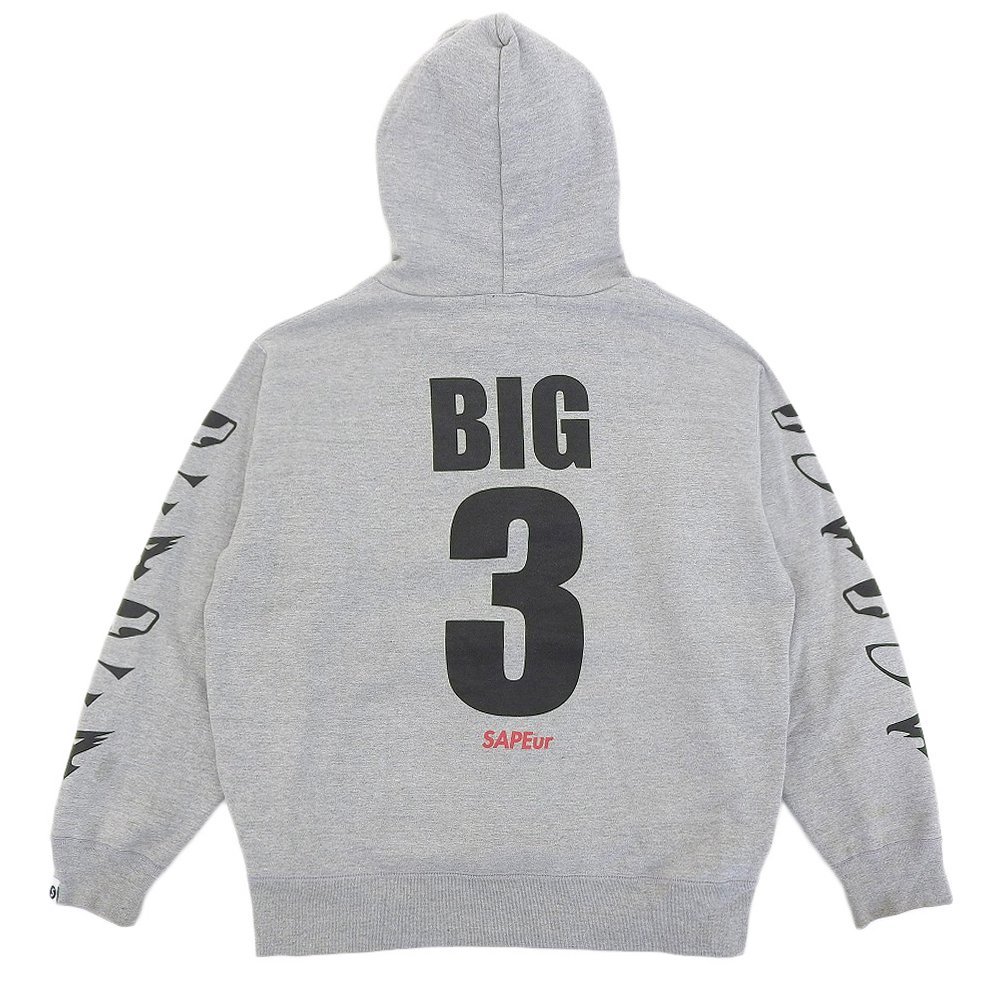 SAPEur サプール ×タツノコプロ BIG3 パーカ レディース L グレー