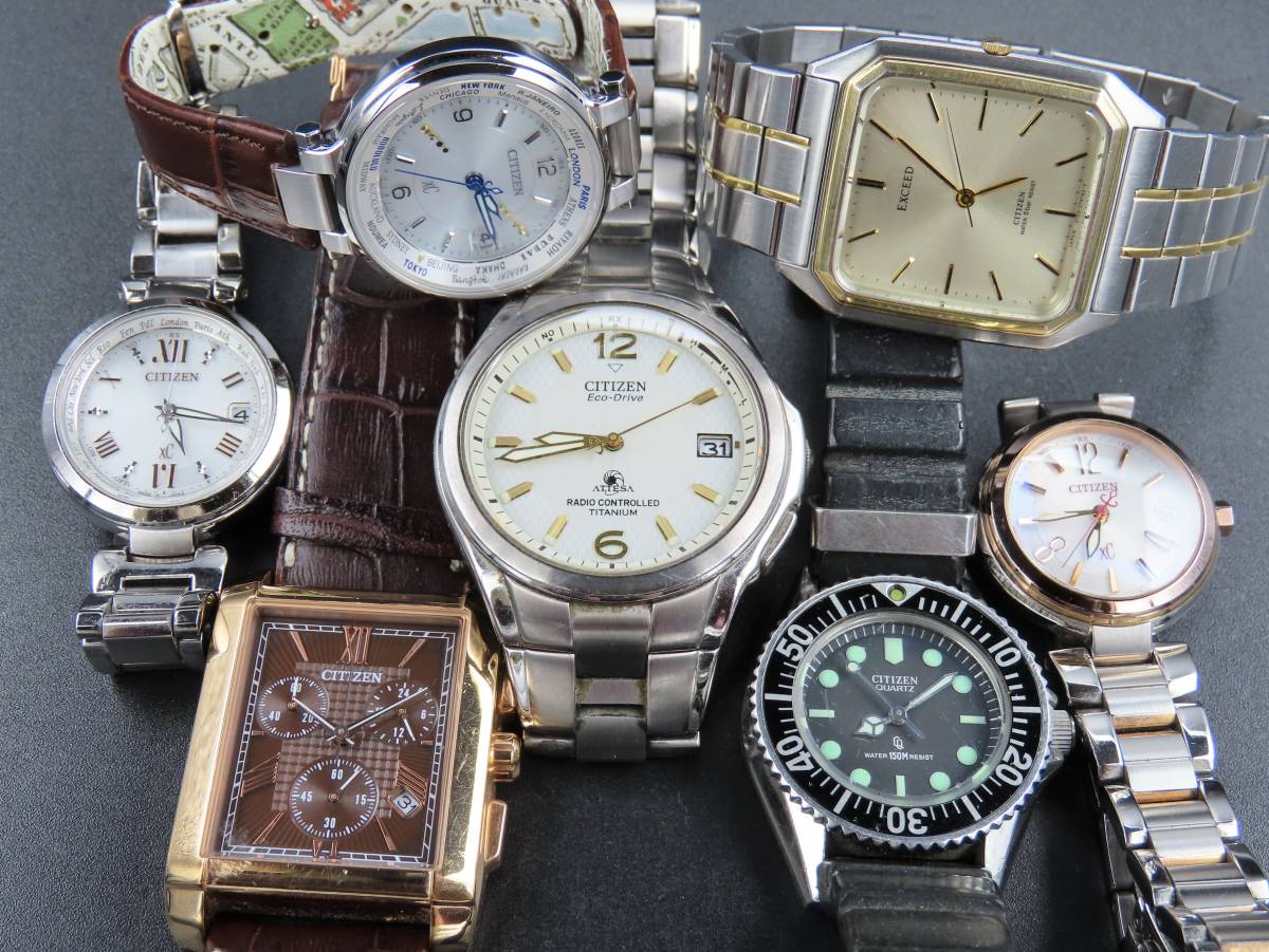 1円～! 山 ジャンク 稼働品含む CITIZEN シチズン まとめ売り 7点 