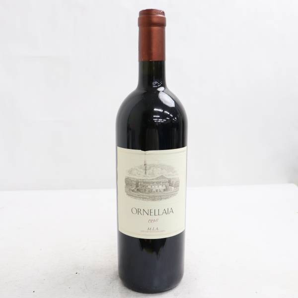 【100%新品，人気SALE】 ORNELLAIA オルネライア 1998 14.5％ 750ml ラベル汚れ 破れ T22K070078(イタリア)｜売買されたオークション情報、yahooの商品情報をアーカイブ公開 - オークファン 赤