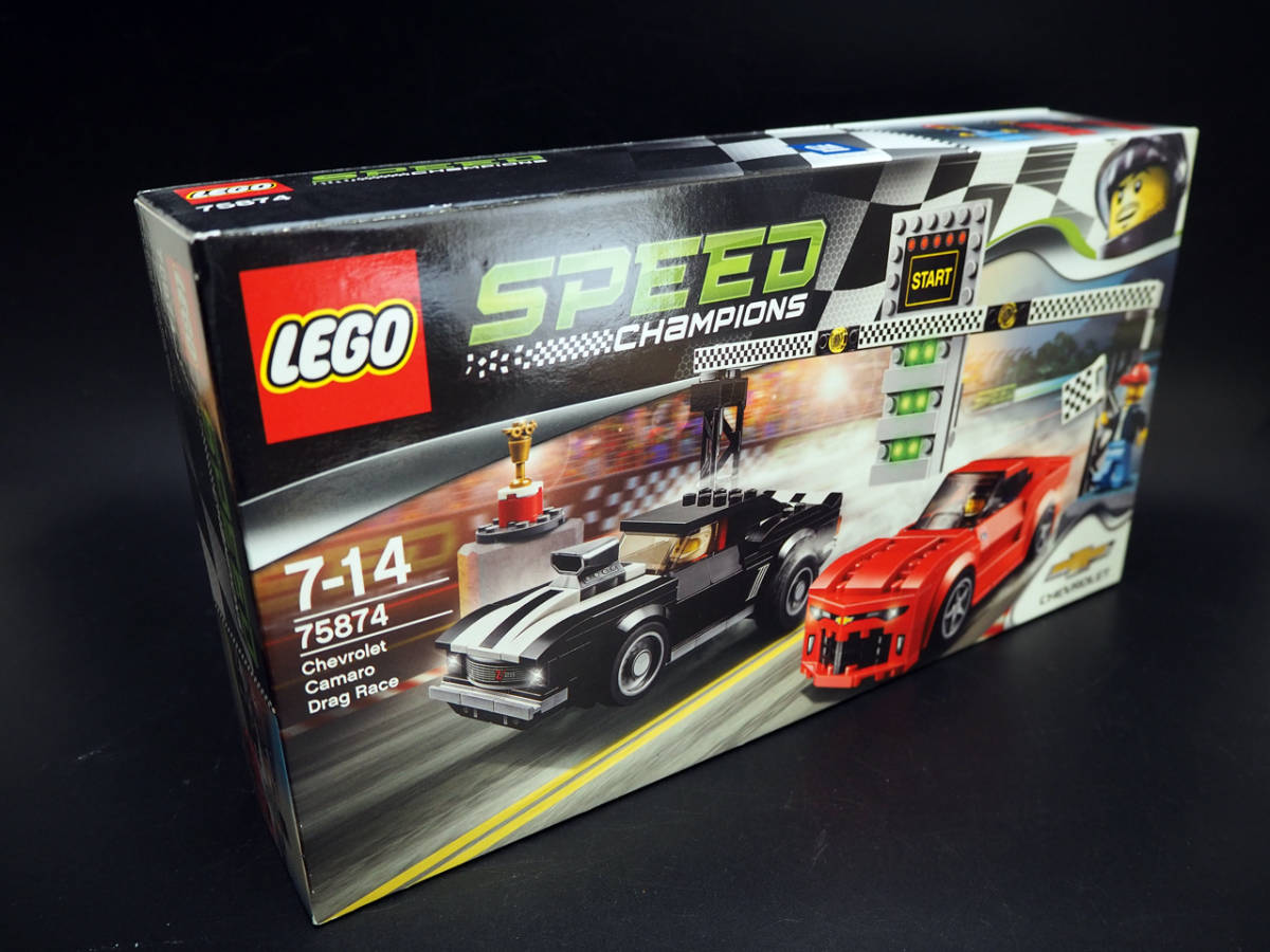 新品未開封 レゴ シボレーカマロ ドラッグレース 2台セット フィギュア 