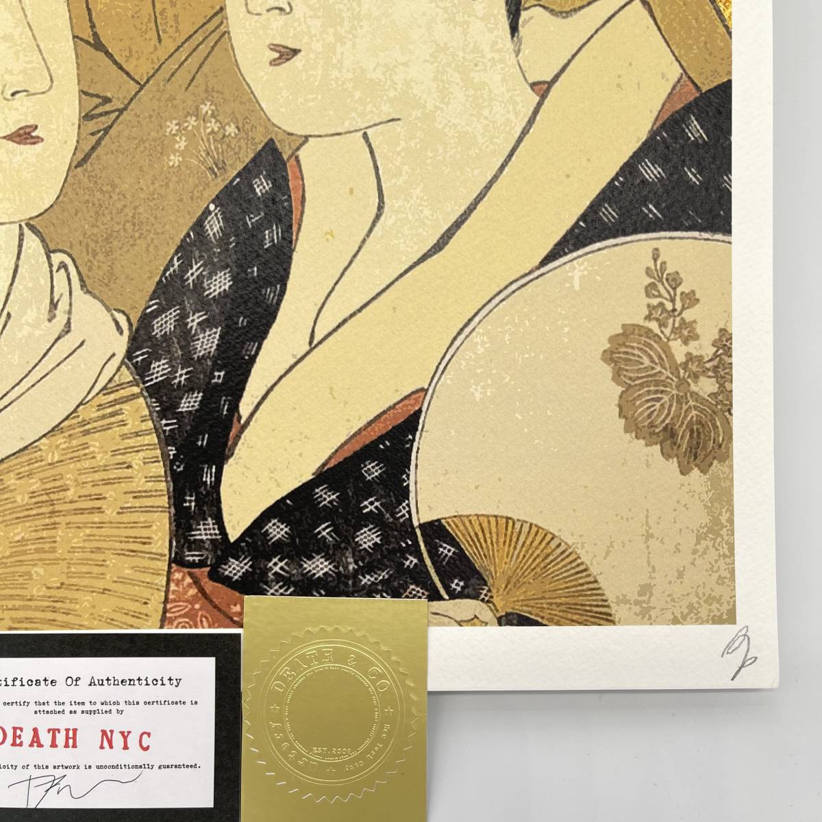 DEATH NYC 世界限定100枚 アートポスター 寛政三美人 浮世絵 Klimt 