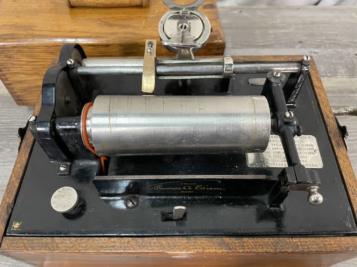 5839 エジソン式蓄音機 S17970 円筒レコード式 グラフォフォン EDISON