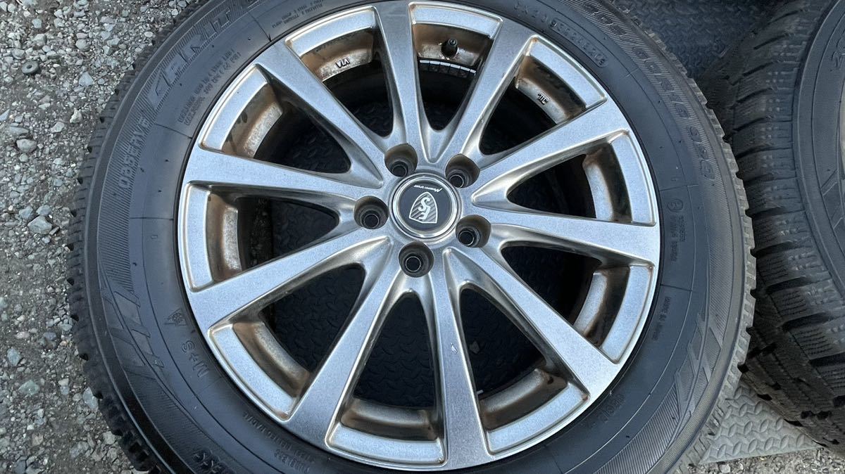 プリウス 205/60R16スタッドレス2020年製 アルミセット4 本バリ山_2