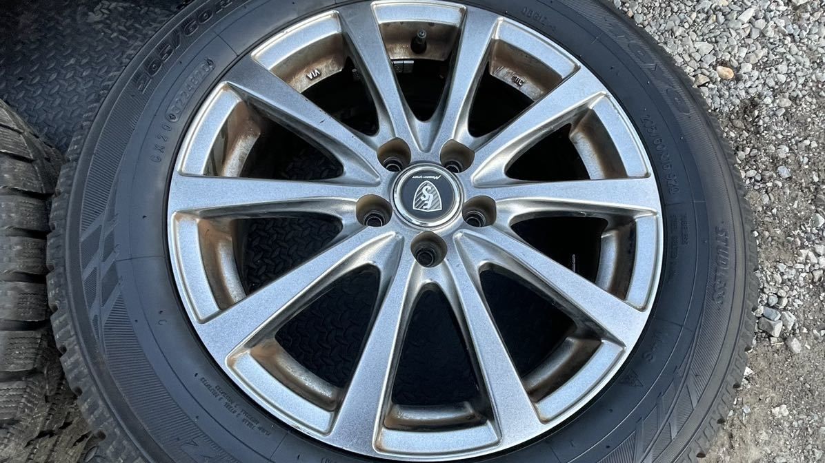 プリウス 205/60R16スタッドレス2020年製 アルミセット4 本バリ山_3