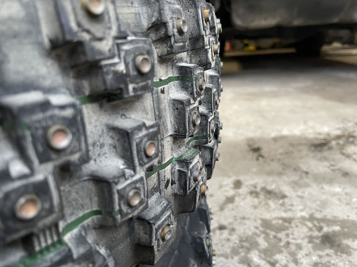 ダンロップ 51-R 175/80R14 スパイクタイヤ 4本 カップピン フルピン  