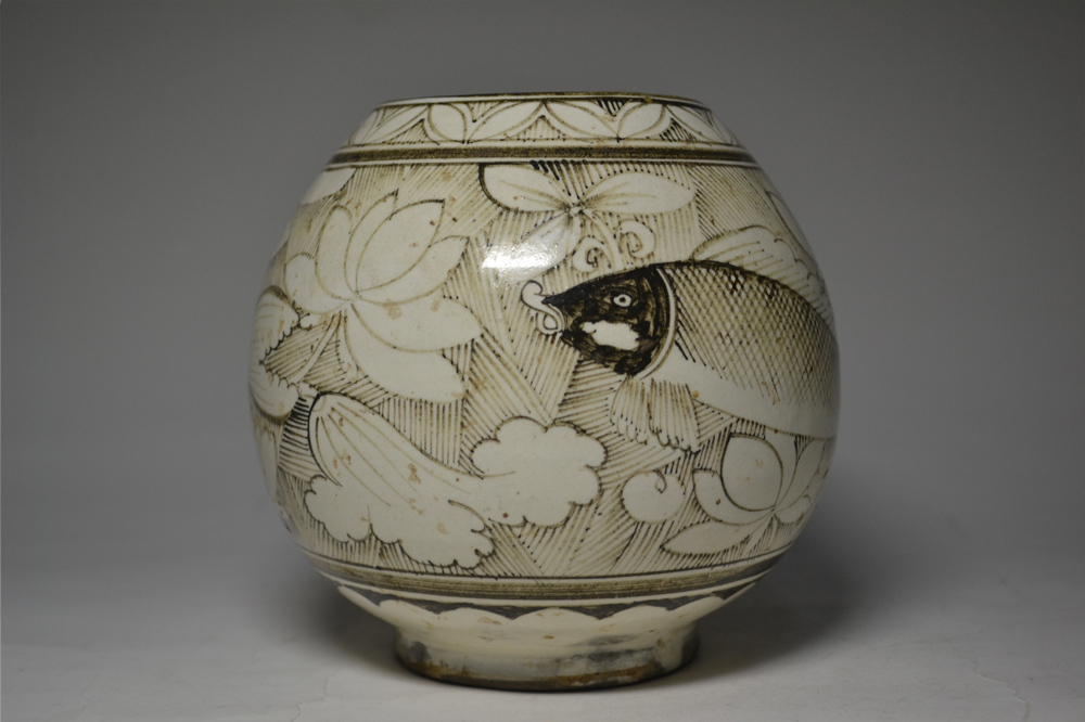 中国美術 磁州窯 花瓶 花入 古玩 置物(宋)｜売買されたオークション情報、