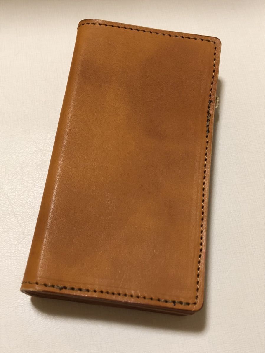 GRANDE UOMO 手帳型お財布付きスマートフォンケース 本革 ヌメ革 姫路