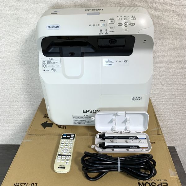 【全国無料，高品質】 EPSON 超短焦点プロジェクター EB-685WT 使用 高1256時間 / 低1184時間(本体)｜売買されたオークション情報、yahooの商品情報をアーカイブ公開 - オークファン 本体