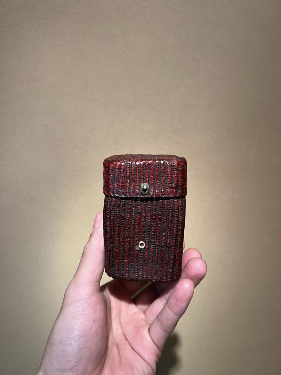 李朝 紙縒 蓋物 】 高麗青磁 李朝家具 古伊万里 古唐津 志野