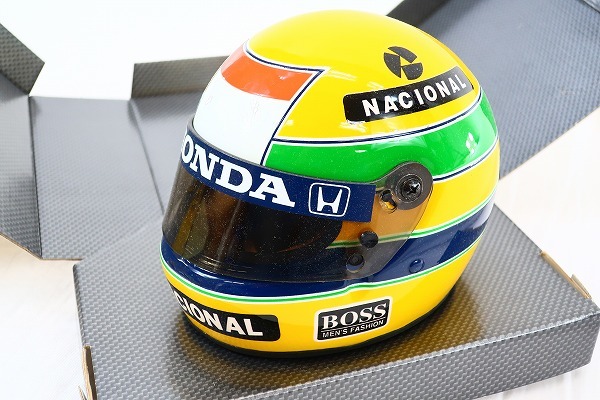 1/2 AYRTON SENNA 1988 Helmet アイルトンセナ 美品 ヘルメット 置物