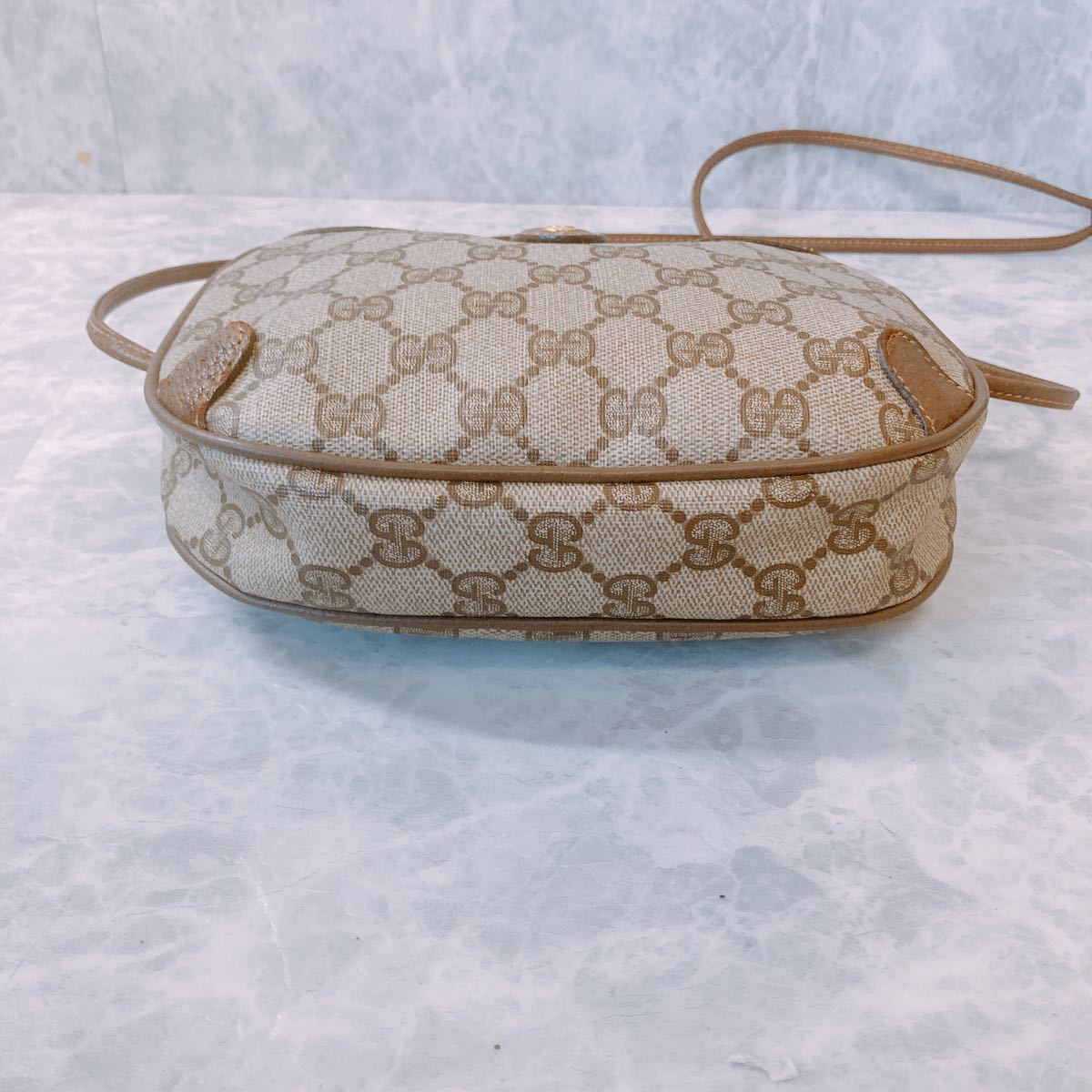 1円 超美品 GUCCI オールドグッチ シェリーライン PVC ショルダー 