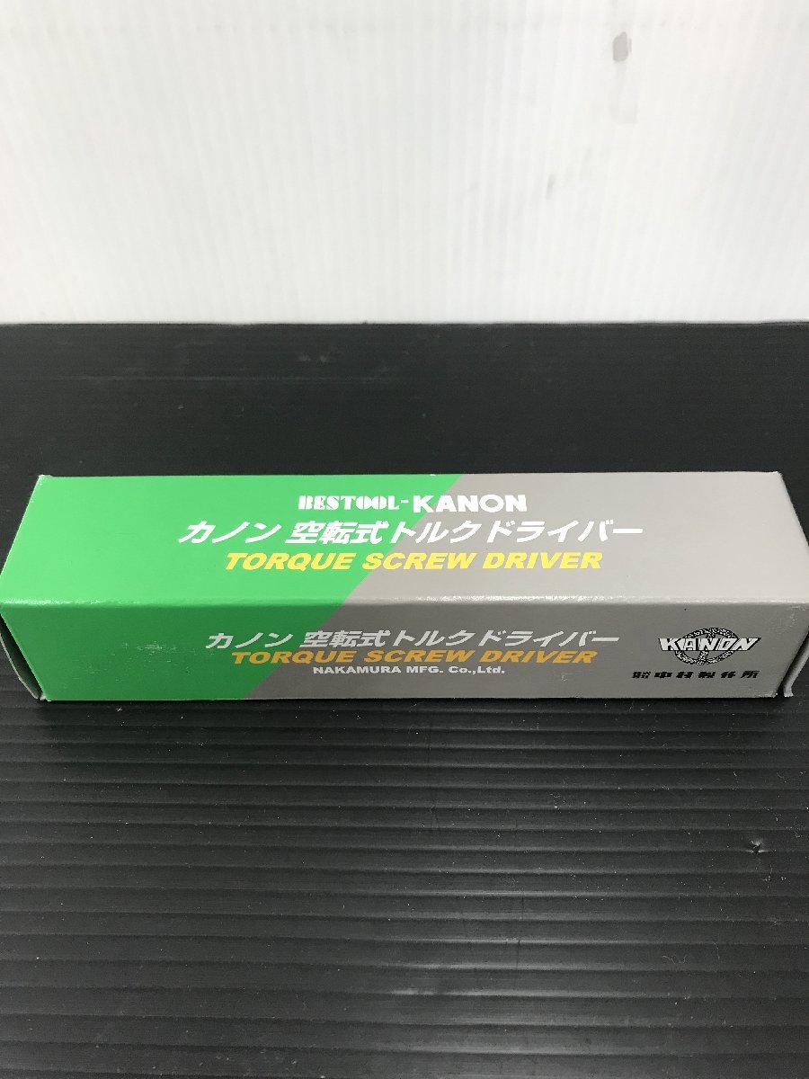 未使用品】中村製作所(カノン) 空転式トルクドライバー CN300LTDK 【同